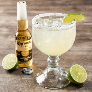 Coronarita: enjoy a grand frozen margarita with a 7 oz. Coronita on the side