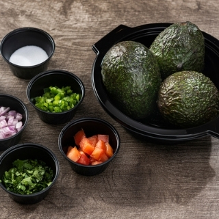 Make Your Own Guac Live Kit: Everything you need to make fresh guacamole at home. Fresh, whole avocados, tomato, jalapeño, cilantro, red onion, lime and salt.