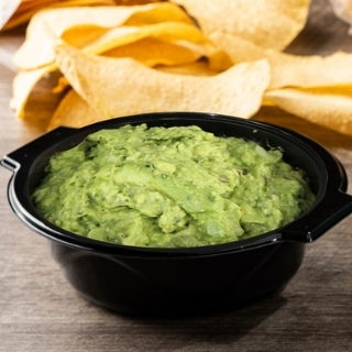 Guacamole: Freshly made in small batches throughout the day with whole avocados, red onion, cilantro, lime, and salt.